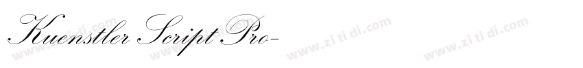 Kuenstler Script Pro字体转换 Kuenstler Script Pro字体转换